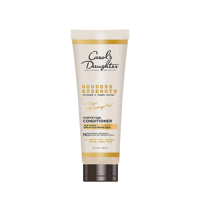 Carols Daughter Goddess Strength fortifying conditioner tube strengthening conditioner for natural hair beige and gold packaging
