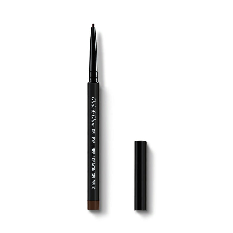 Absolute New York gel eye liner pencil in dark brown with retractable tip and black cap
