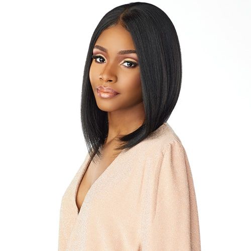 SENSATIONNEL Cloud 9 Whatlace Tyrina wig sleek straight shoulder length bob with center part
