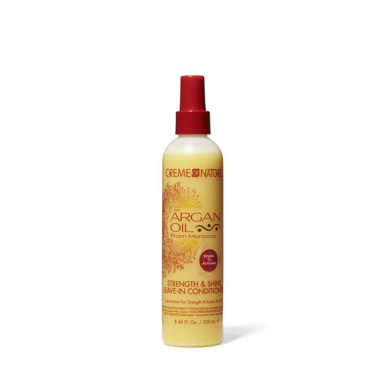 Creme of Nature argan oil leave-in conditioner spray bottle for strength and shine 8.45 fl oz