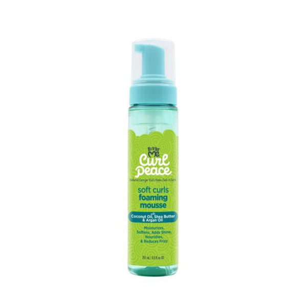 JUST FOR ME Curl Peace soft curls foaming bottle with pump curl mousse for kids coconut oil and shea butter