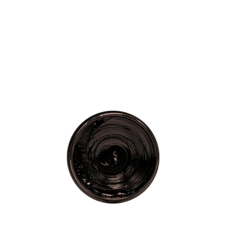 EBIN dark brown edge control gel smooth texture in an open container for hair styling