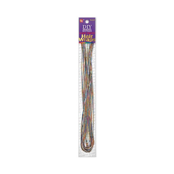 Beauty Town rainbow hair wraps for braids in multicolor packaged for DIY hair styling
