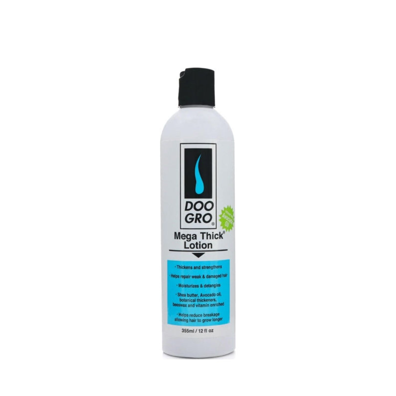 DOO GRO bottle of mega thick hair lotion 12 fl oz nourishing thickening treatment for stronger fuller hair