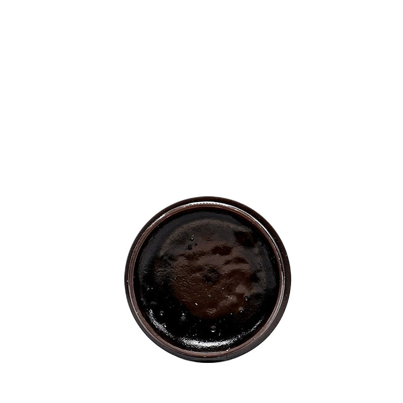 EBIN 24 hour edge control gel in open container showing smooth dark gel texture for hair styling