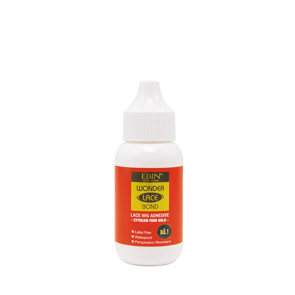 EBIN Wonder Lace Bond bottle of waterproof lace wig adhesive for strong long lasting hold and sweat resistance