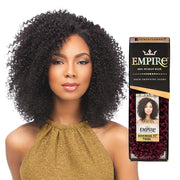 Sensationnel Empire 100% human hair bohemian wig with natural curly texture in 12 inch length