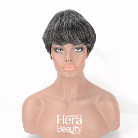 OUTRE Fab & Fly Gray Glamour 100% Unprocessed Human Hair Wig - EDEN
