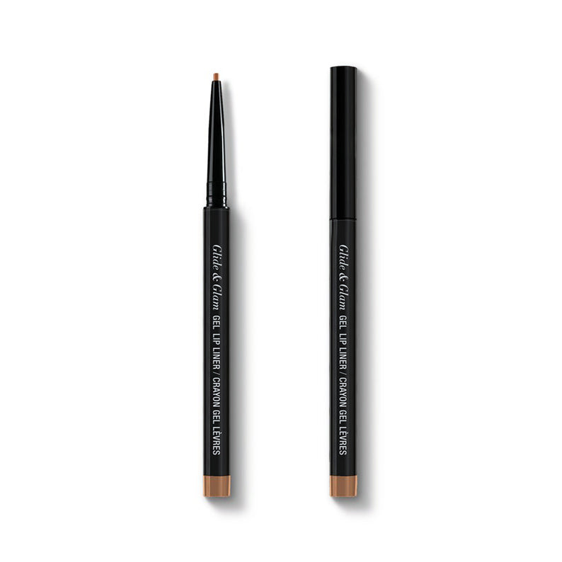 ABSOLUTE NEW YORK gel lip liner for smooth application slim retractable nude brown lip pencil pair