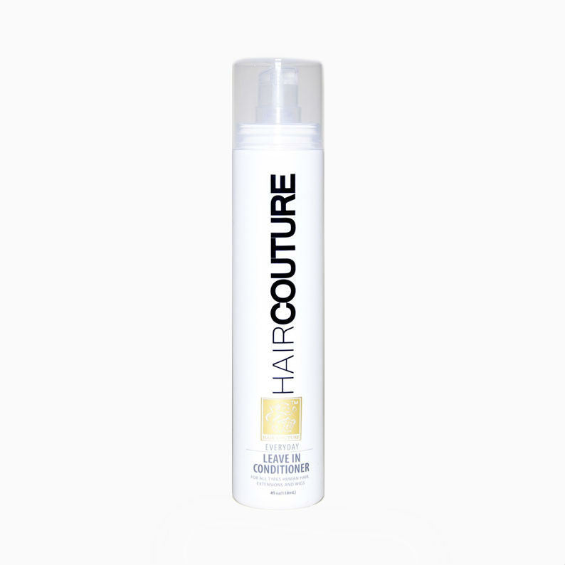 HAIR COUTURE white bottle leave in conditioner for daily use lightweight detangling and shine