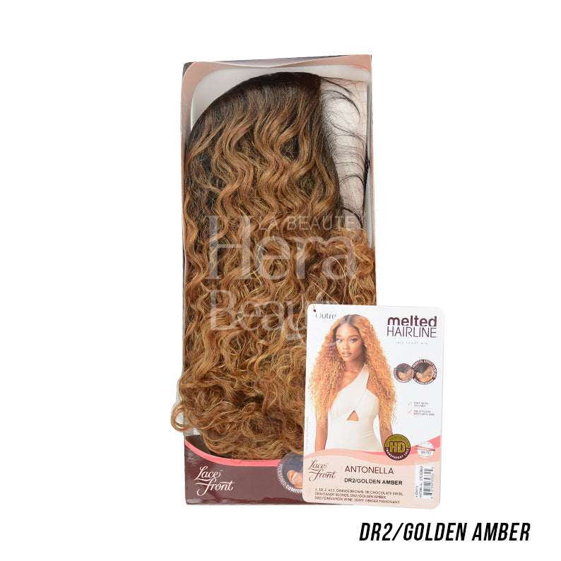 OUTRE melted hairline lace front wig DR2 Golden Amber long wavy hair in retail box