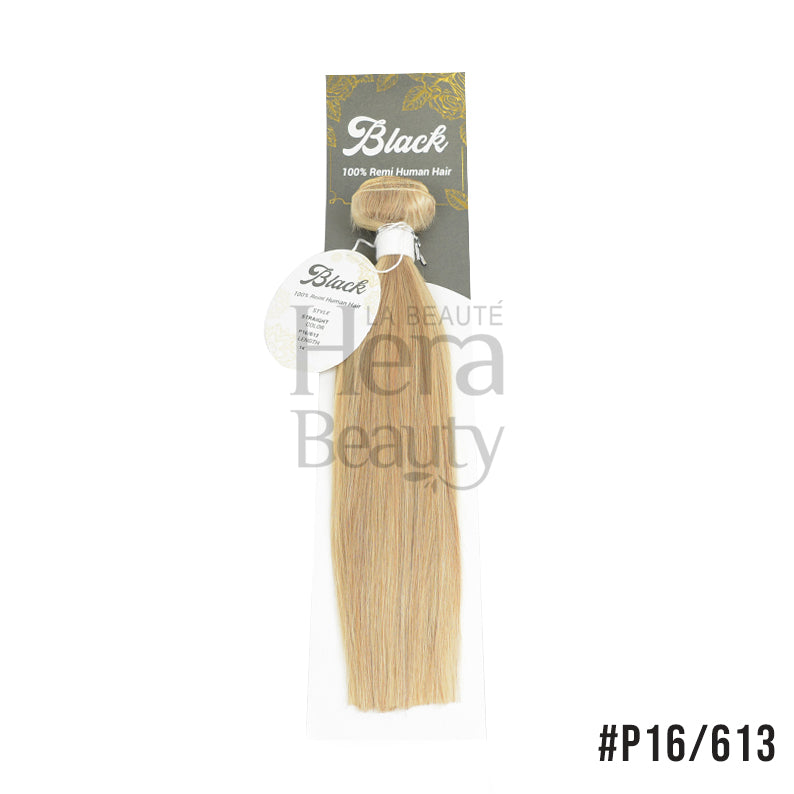 LADYSTAR black human hair weave in color P16 613 blonde shades smooth texture