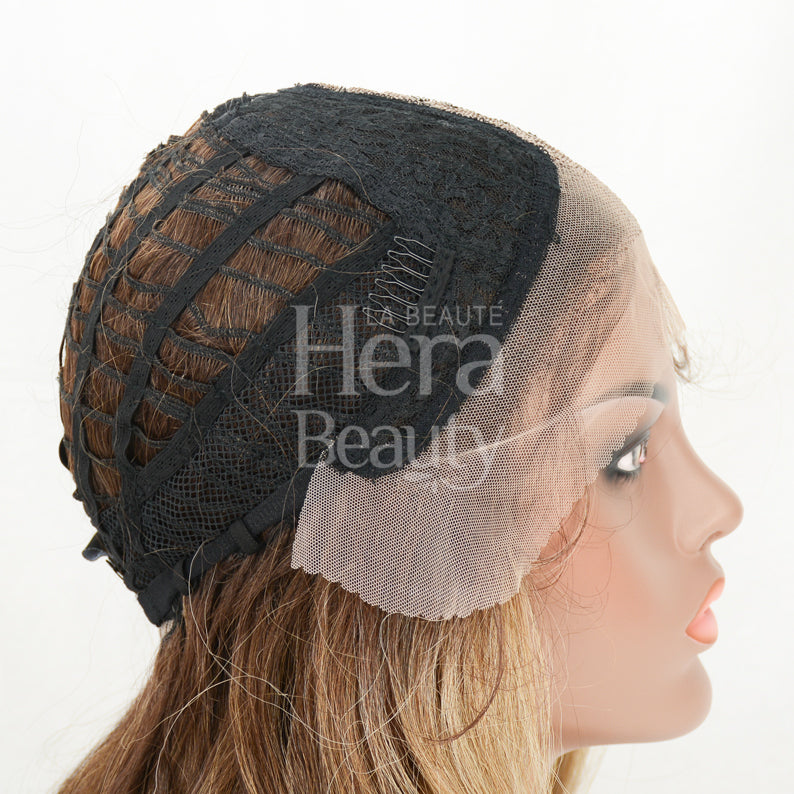 Butta Lace Unit 14 wig by SENSATIONNEL showing lace front and open cap construction on mannequin