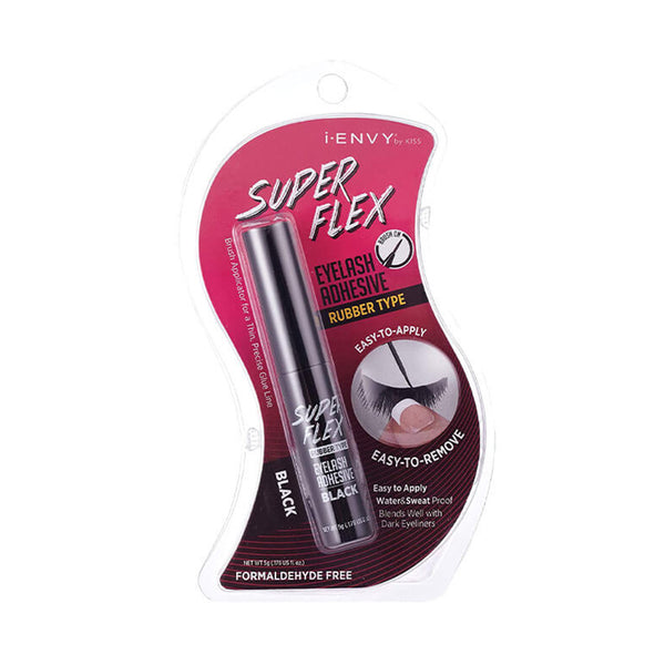 IVY BEAUTY by KISS Super Flex black eyelash adhesive rubber type tube in blister pack for easy application