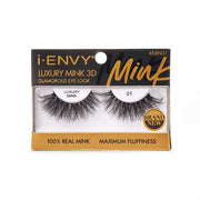 luxury mink 3D lashes black dramatic 100 percent real mink packaged in clear lash box for glamorous eye look