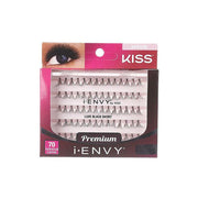 Kiss Ienvy Luxe Black short lashes. IVY BEAUTY by KISS 70 individual premium short cluster eyelashes in box
