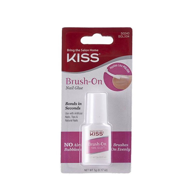 Kiss Powerflex nail glue brush-on white bottle in retail blister pack IVY BEAUTY by KISS