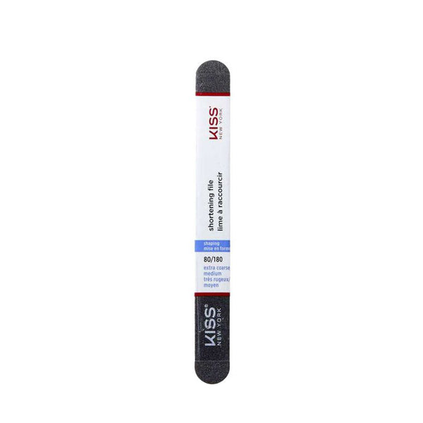 Kiss shortening nail file IVY BEAUTY by KISS double sided 80 180 grit black ends white center for shaping nails