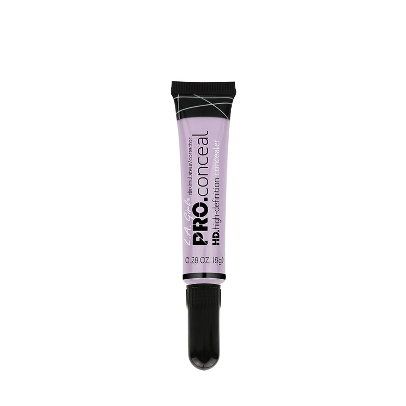LA Girl HD Pro Concealer tube in light lavender packaging with black cap for makeup