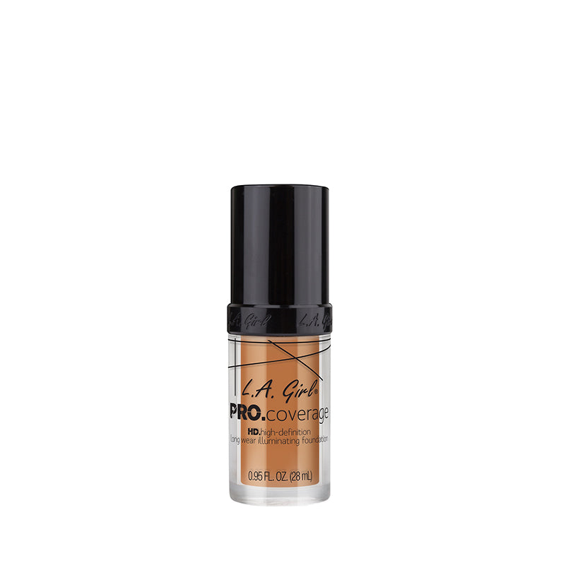 LA Girl Pro Coverage HD High Definition Liquid Foundation bottle in medium shade