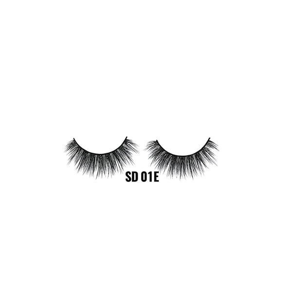 LAFLARE 3D faux mink lashes SD 01E dramatic voluminous wispy black lashes for bold eye makeup looks