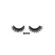 LAFLARE SD 01H 3D faux mink lashes dramatic wispy black false eyelashes on white background