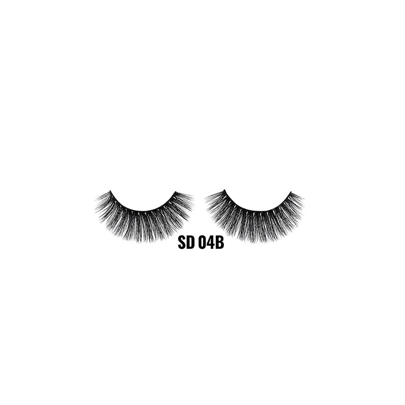 LAFLARE SD 04B 3D faux mink lashes pair with full volume wispy layered effect for glamorous eyes