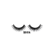 LAFLARE 3D faux mink lashes SD 01A dramatic wispy black strip lashes for voluminous eye makeup