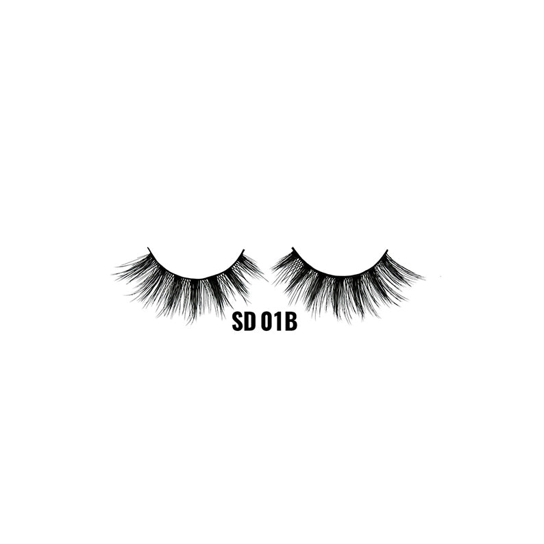 LAFLARE 3D faux mink lashes SD 01B pair black wispy dramatic volume false eyelashes