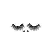 LAFLARE SD 14E 3D faux mink lashes dramatic voluminous black strip eyelashes for glam looks