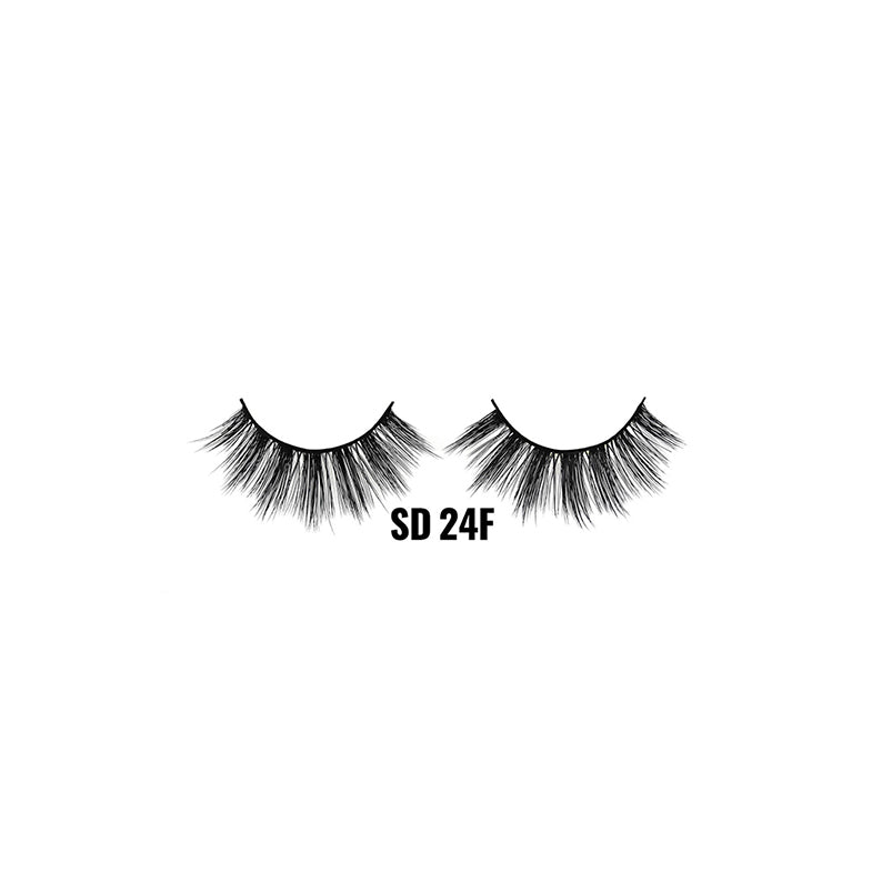 LAFLARE SD 24F 3D faux mink lashes dramatic wispy black band reusable false eyelashes