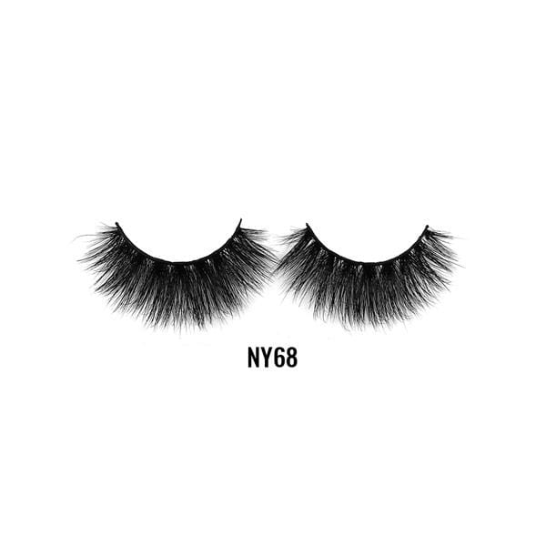 LAFLARE 3D mink lashes NY68 voluminous dramatic false eyelashes for full glam makeup looks