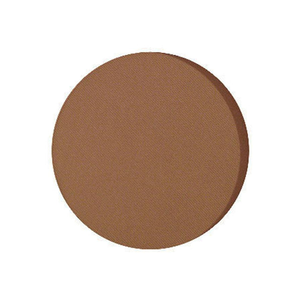 NICKA K mineral pressed powder foundation single round deep brown compact pan for medium deep skin tones