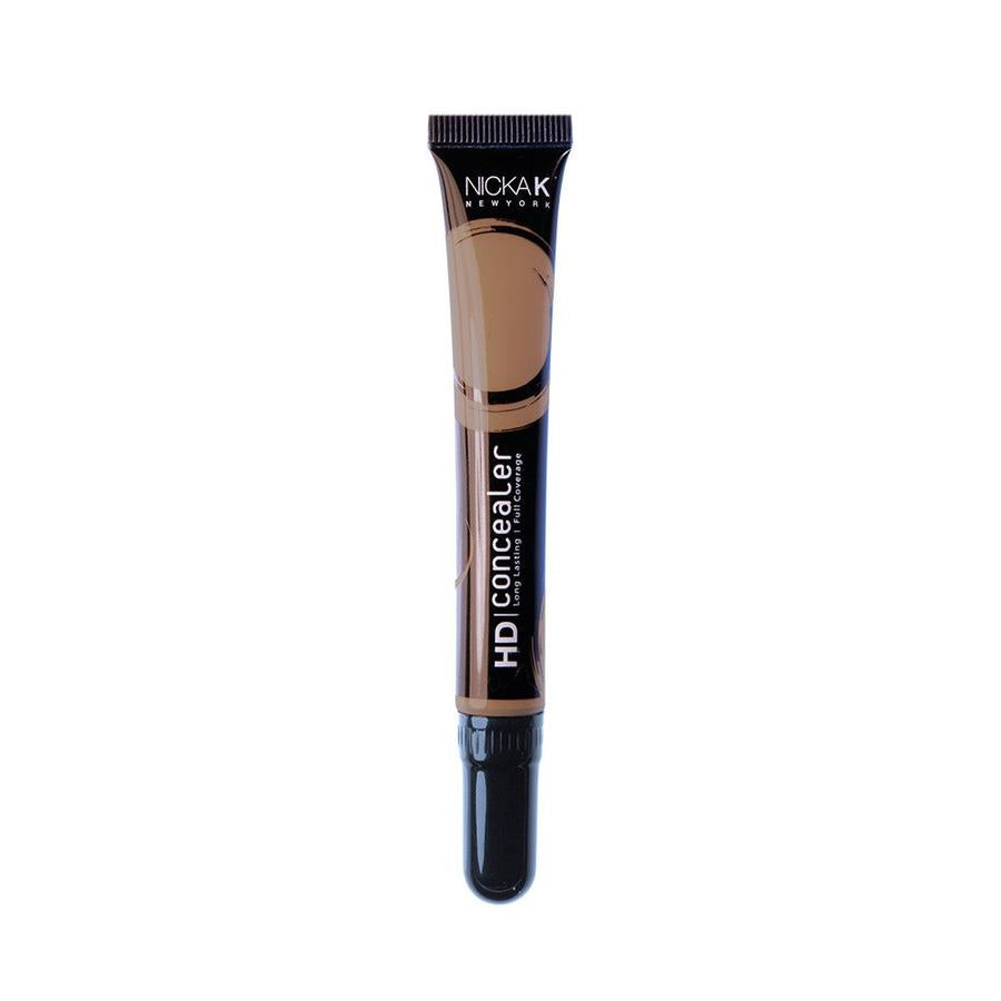 NICKA K HD concealer for dark circles in a sleek brown tube with black cap