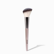 NICKA K angled contour brush with soft two tone bristles and pink handle for precise cheek sculpting