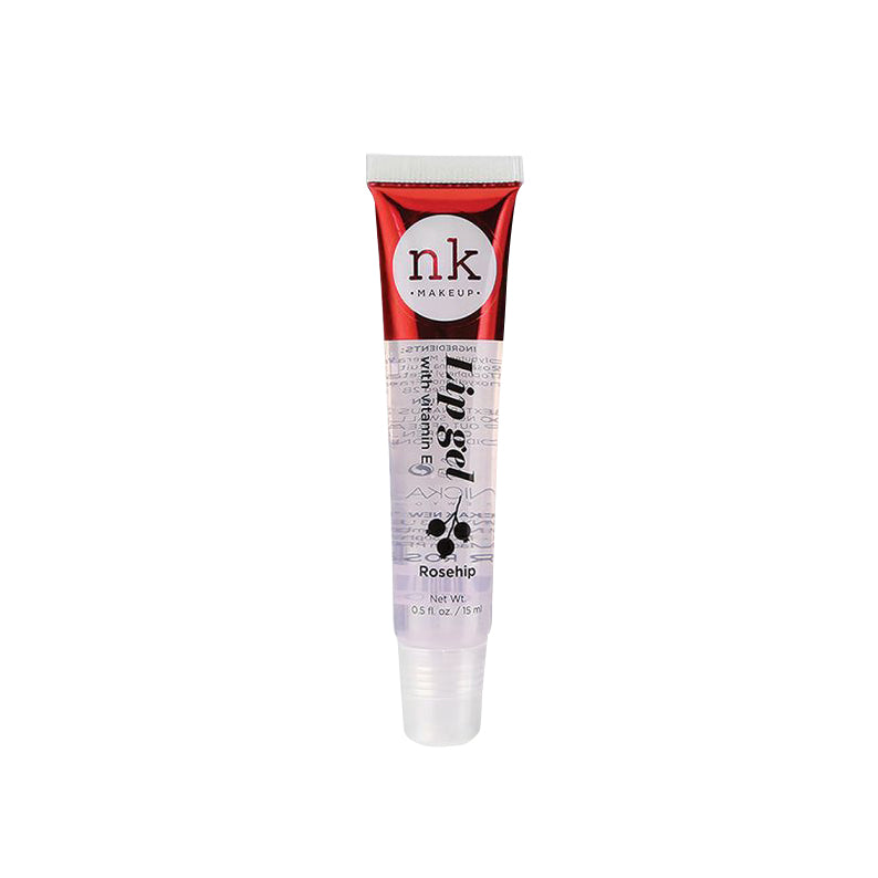 NICKA K vitamin E lip gel Rosehip clear gloss tube moisturizing lip treatment