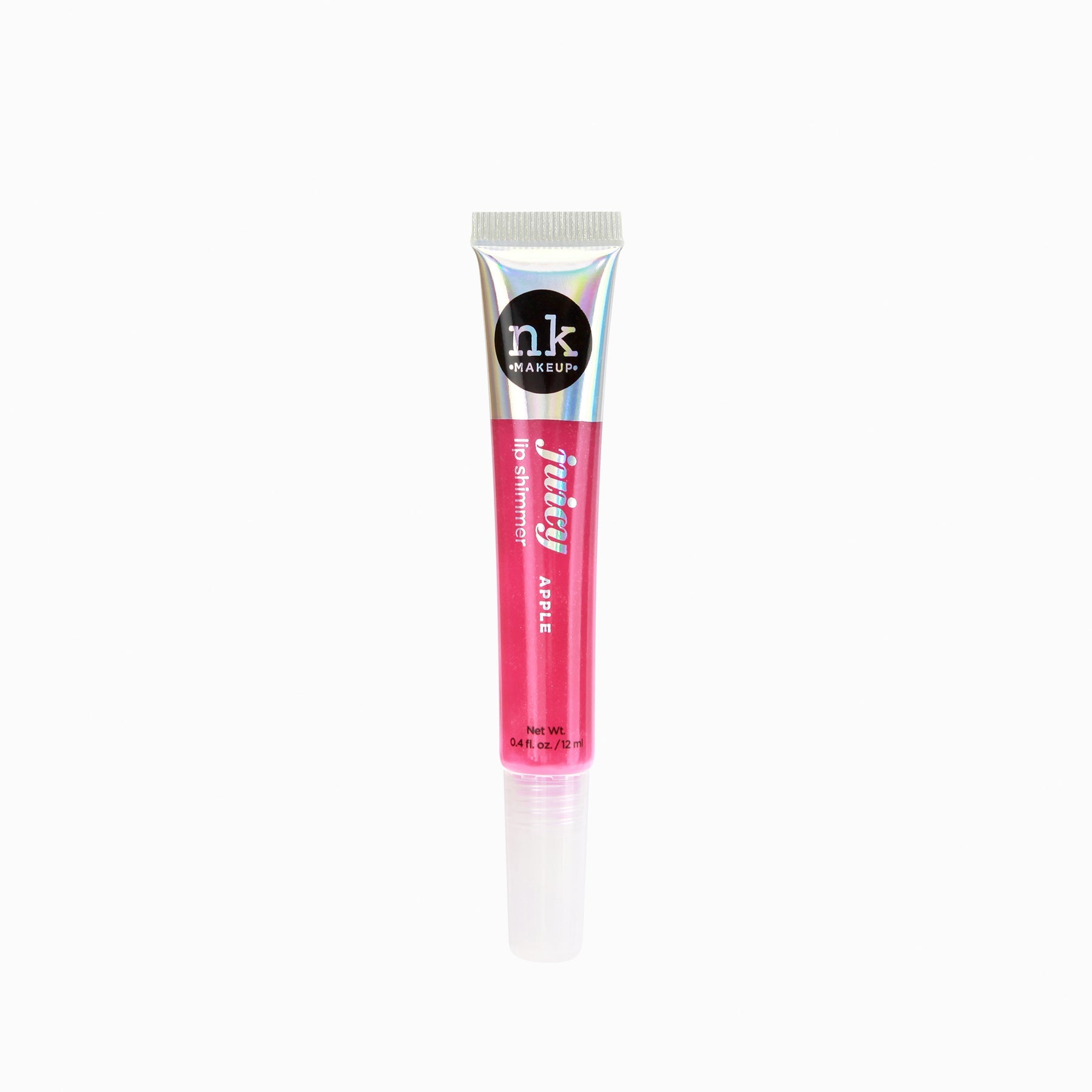 Nicka K Juicy Lip Shimmer in pink apple shade with glossy finish makeup product