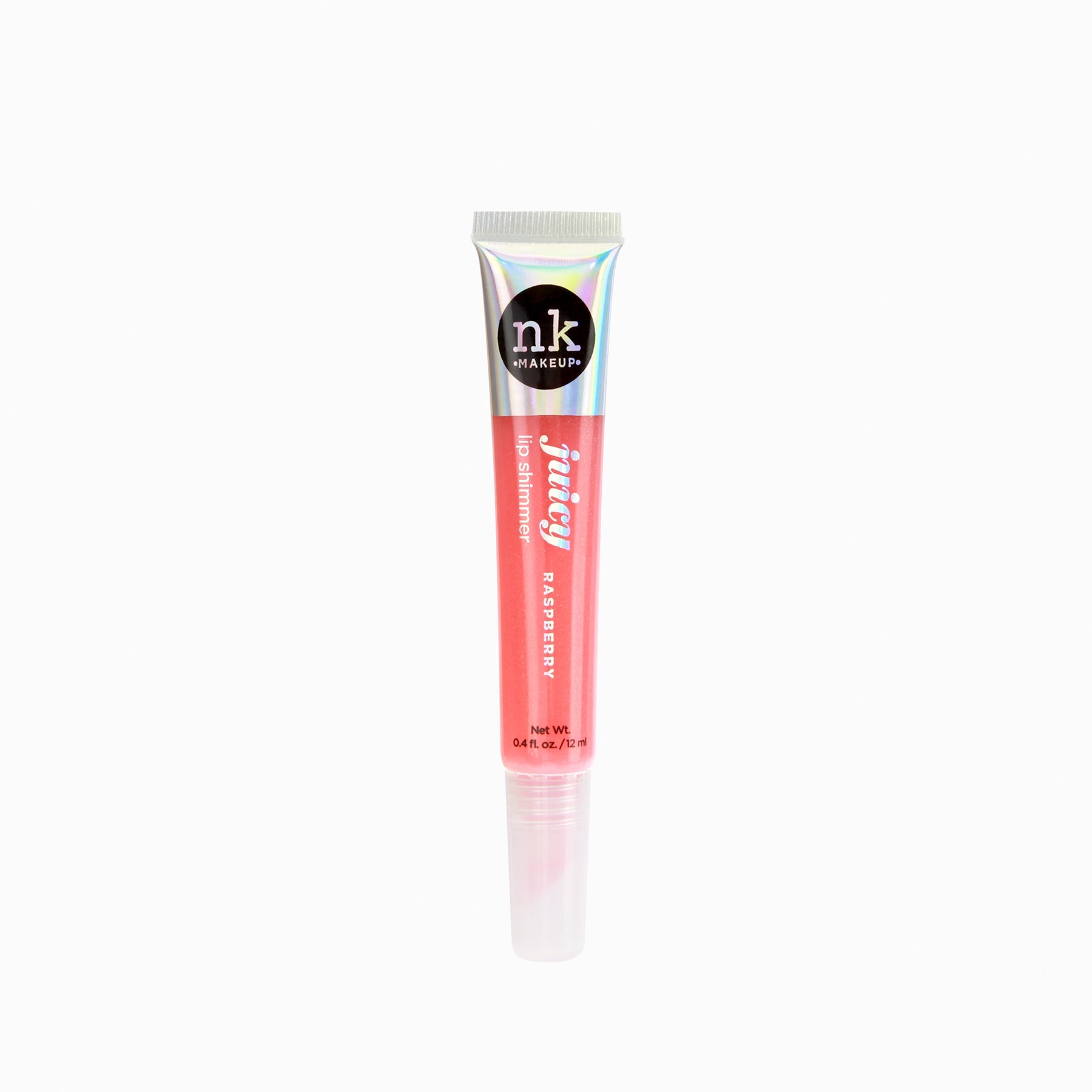 Nicka K Juicy Lip Shimmer in raspberry shade with glossy finish makeup product