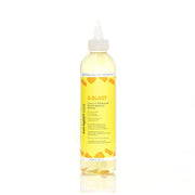 Aunt Jackie's E-BLAST nourishing scalp remedy for girls in a 12oz bottle with yellow label and dispensing nozzle