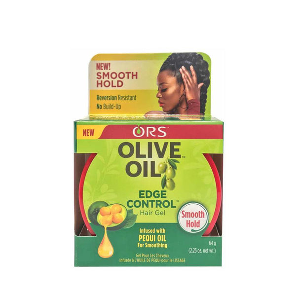 ORS olive oil edge control gel hair gel with pequi oil for smooth hold and no build up