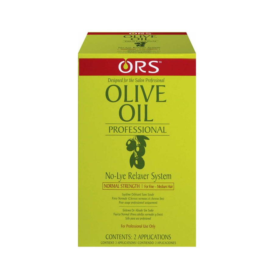 ORS olive oil relaxer kit professional no-lye relaxer system for fine to medium hair