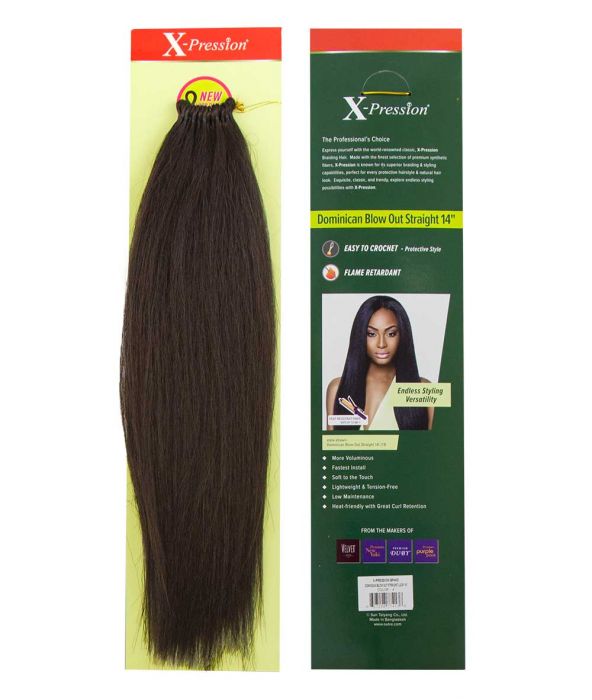 OUTRE X-PRESSION Braid Dominican Blow Out Straight Loop