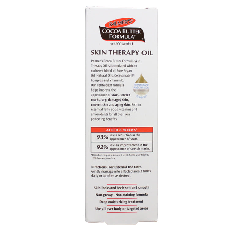 Box of Palmer's Cocoa Butter Skin Therapy Oil for deep moisturizing and improving scars and stretch marks
