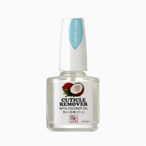 IVY BEAUTY by KISS cuticle remover with coconut oil bottle on white background nail strengthener treatment