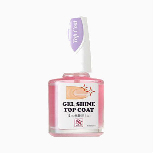 IVY BEAUTY by KISS Gel Shine Top Coat 15 ml pink bottle nail strengthener treatment for glossy durable nails