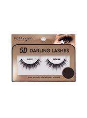 ABSOLUTE NEW YORK 5D Darling Lashes Catalina dramatic reusable false eyelashes in rose gold box