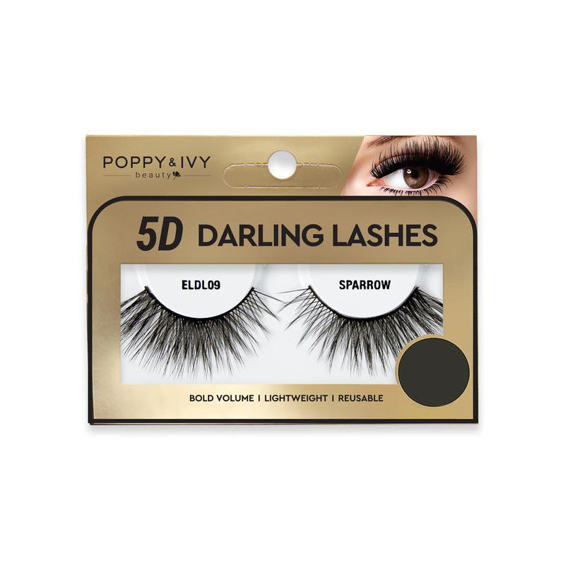 ABSOLUTE NEW YORK 5D mink lashes for volume packaged Poppy Ivy Darling Sparrow dramatic reusable black false eyelashes