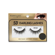 Packaged pair of 5D Skylar lashes in gold box showing bold volume lightweight reusable false eyelashes
