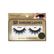 Poppy and Ivy Darling Lashes Luna packaging showing dramatic black 5D voluminous false eyelashes