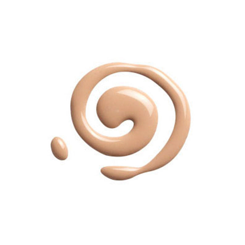 IVY BEAUTY by KISS no more blemish liquid foundation beige swirl sample on white background